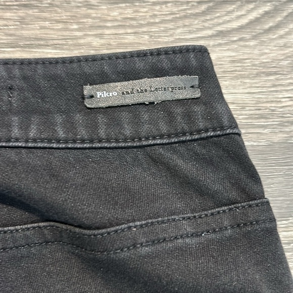 Pilcro & the Letterpress High-Rise Legging Jeans Black Anthropologie 30 Curvy - Picture 10 of 13